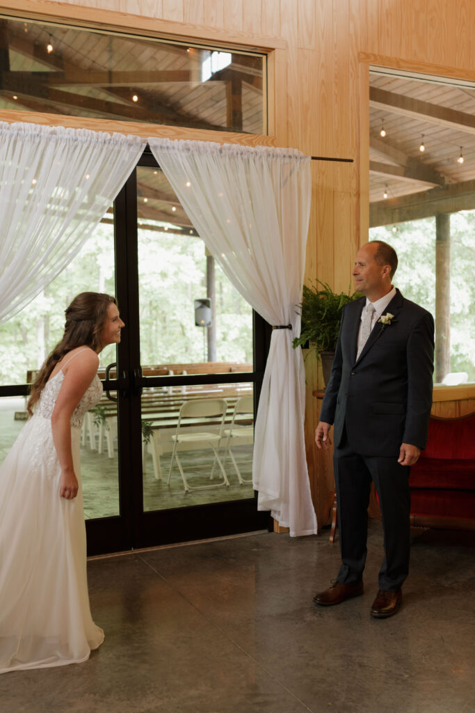 North Carolina wedding at Whispering Oaks Event Venue in the spring