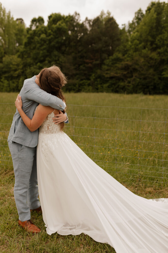 North Carolina wedding at Whispering Oaks Event Venue in the spring