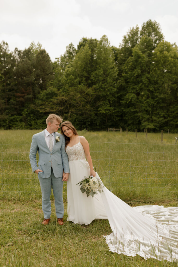 North Carolina wedding at Whispering Oaks Event Venue in the spring