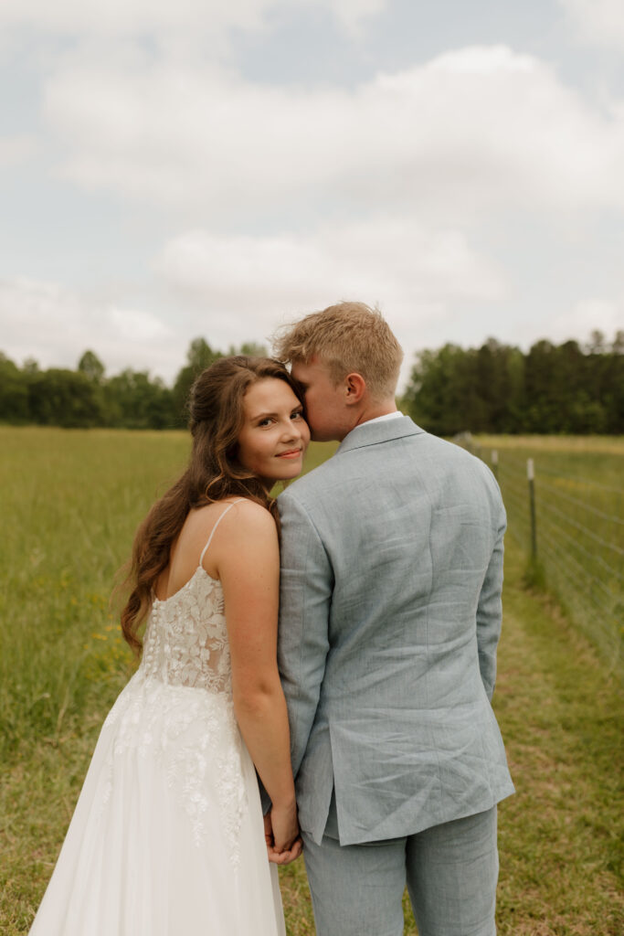 North Carolina wedding at Whispering Oaks Event Venue in the spring