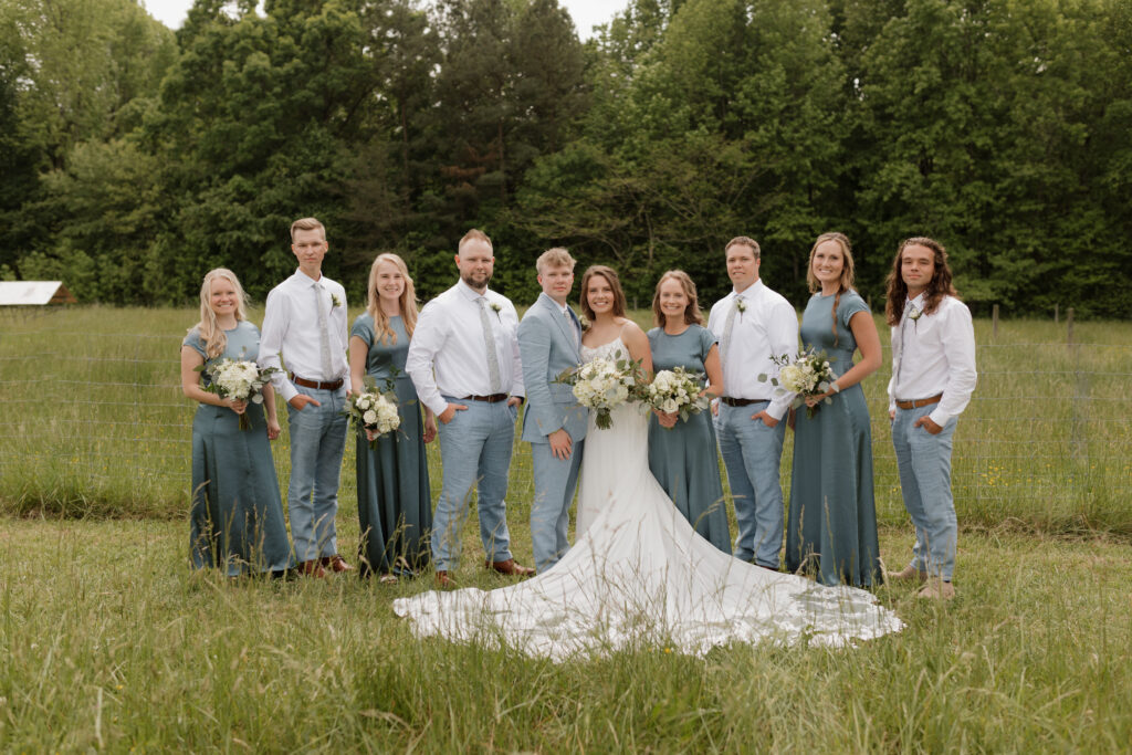 North Carolina wedding at Whispering Oaks Event Venue in the spring