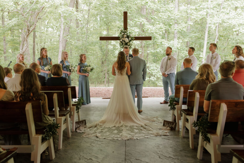 North Carolina wedding at Whispering Oaks Event Venue in the spring