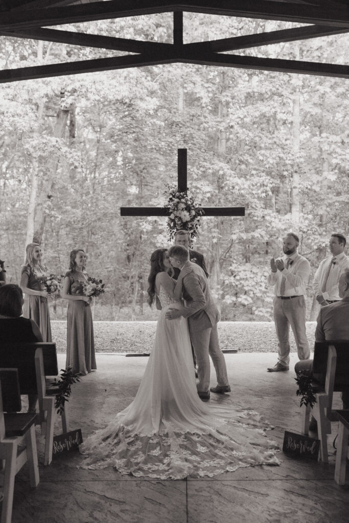 North Carolina wedding at Whispering Oaks Event Venue in the spring