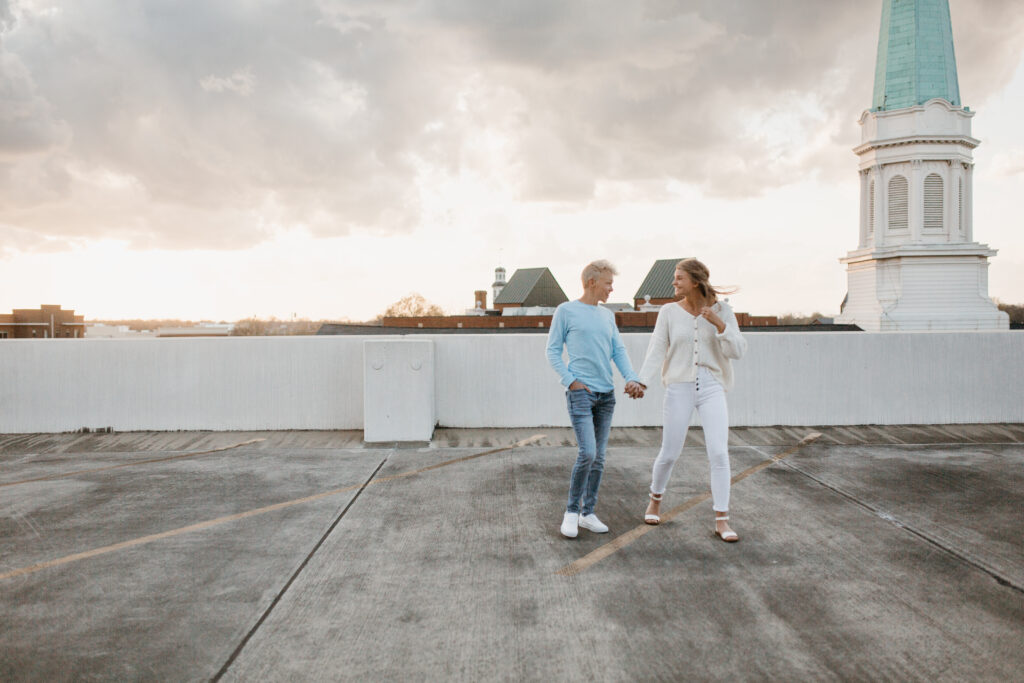 Downtown Greenville engagement session