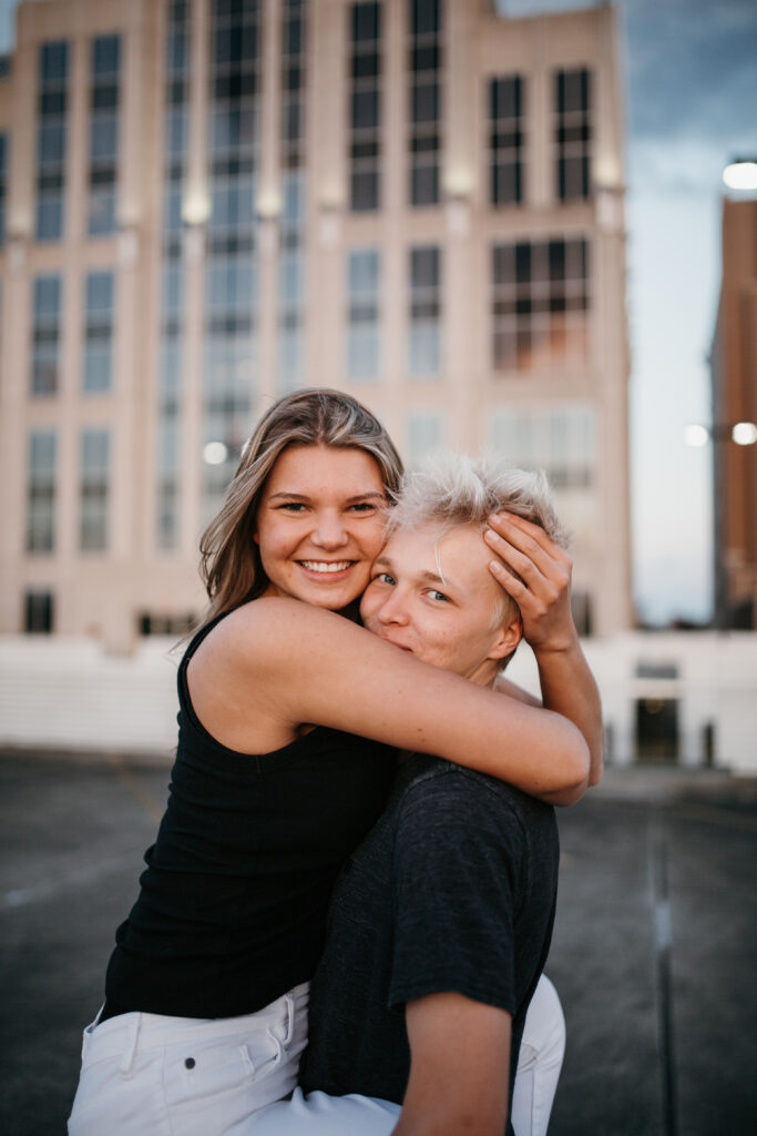 Downtown Greenville engagement session