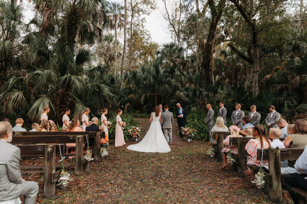 Ceremony space at Highlands Hammock State Park.