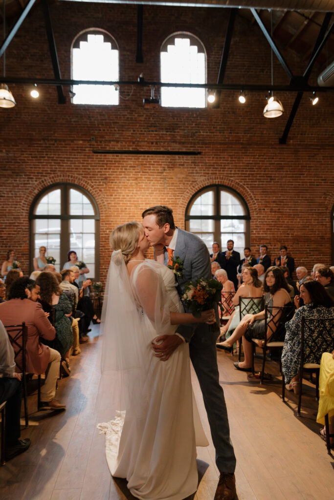 Wedding ceremony at The L in downtown Greenville, SC.