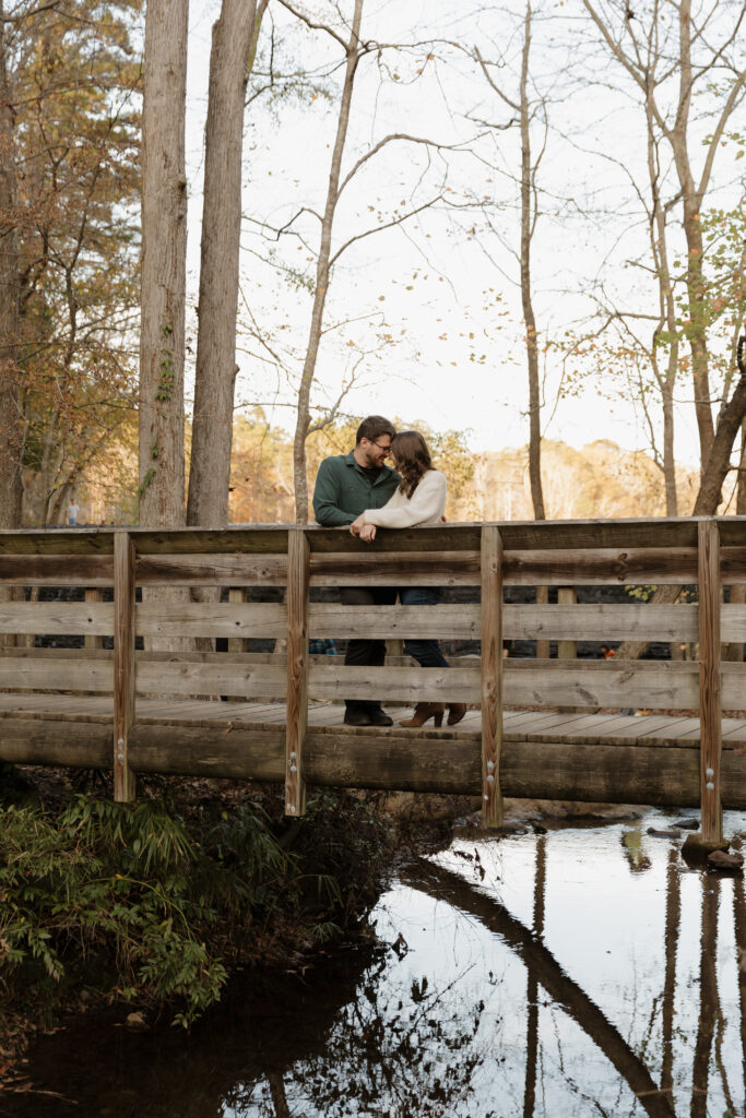 A couples session at Kings Mountain State Park in Blacksburg, SC, celebrating the couples' anniversary.