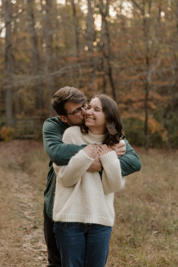 A couples session at Kings Mountain State Park in Blacksburg, SC, celebrating the couples' anniversary.