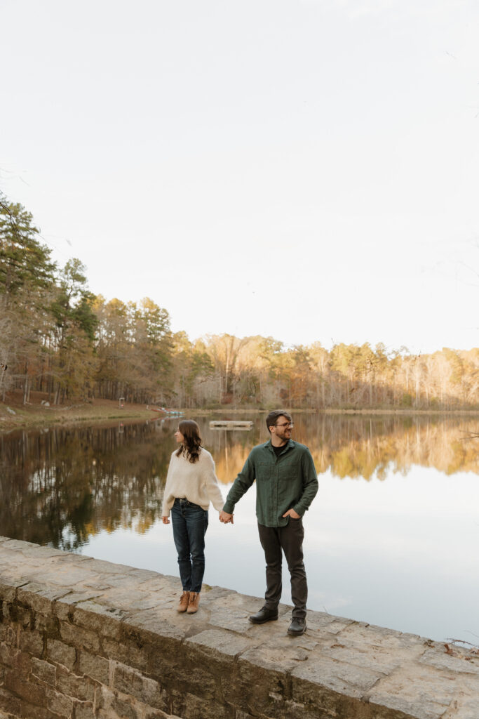 A couples session at Kings Mountain State Park in Blacksburg, SC, celebrating the couples' anniversary.