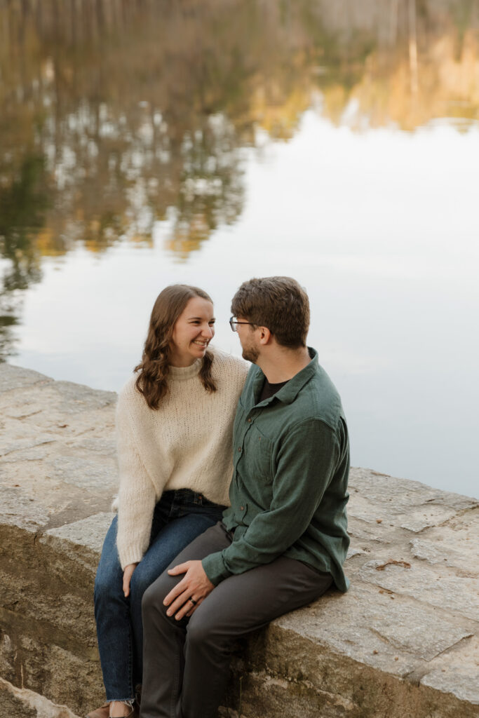 A couples session at Kings Mountain State Park in Blacksburg, SC, celebrating the couples' anniversary.